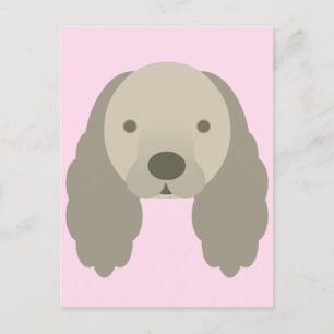 KAWAII COCKER SPANIEL DOGGIE VERY SWEET DOG BRIEFKAART