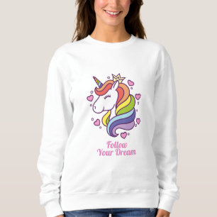 Kawaii Colorful Rainbow Unicorn Dreams Trui