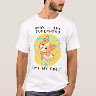 Kawaii-Corgi-Puppy-Diamant-Esthetiek-Cute-Hond-Lie T-shirt