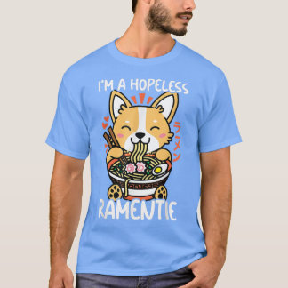 Kawaii Corgi Ramen Cute Puppy Japans Manga Anime T-shirt