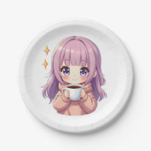Kawaii Cozy Coffee Girl – Pastel Esthetische stick