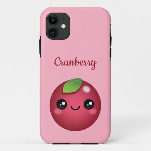 Kawaii Cranberry Hoesje-Mate iPhone Case (Achterkant)