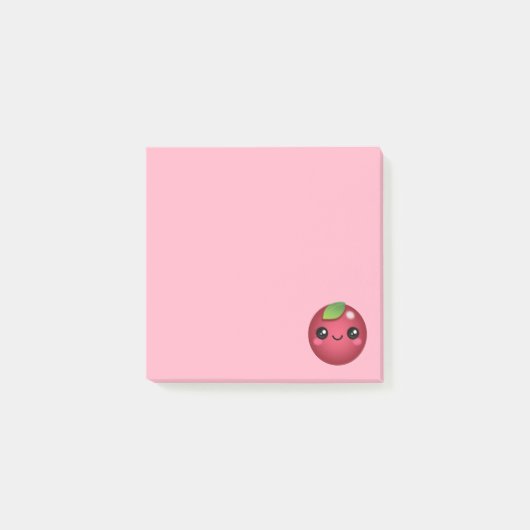 Kawaii Cranberry Post-it Notes (Voorkant)