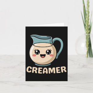 Kawaii Creamer Coffee Schattige Halloween Kostuum Kaart