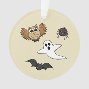 Kawaii Creepy Night Creatset Ornament