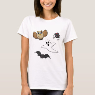 Kawaii Creepy Night Creatset T-shirt