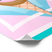 Kawaii Crème de glace Sundae Love Poster d'art / I (Coin)