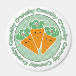 Kawaii Crunchy Carrots Magnet Magneet