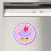 Kawaii Cupcake aardbeienmagneet Magneet (Insitu (Vaatwasser))