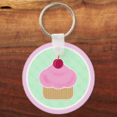 Kawaii Cupcake Cherry Sleutelhanger (Voorkant)