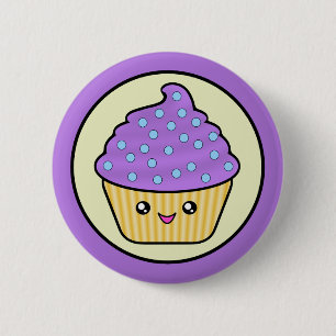 Kawaii Cupcake Cuppy Cake Ronde Button 5,7 Cm