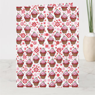 Kawaii Cupcake Design – Schattigee dessertafbeeldi Kaart