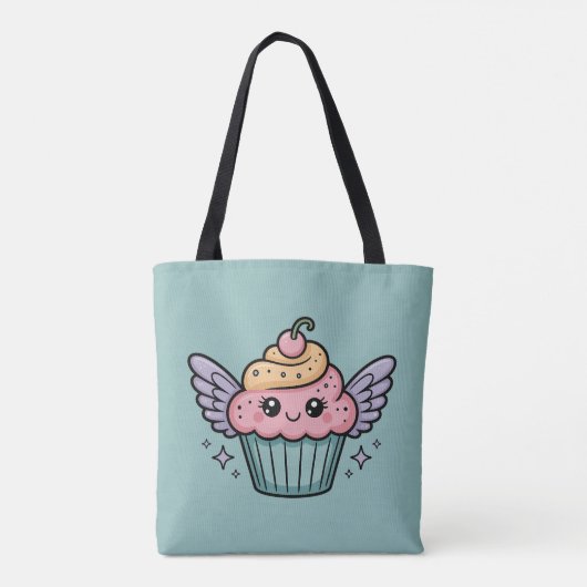 Kawaii Cupcake Draagtas (Achterkant)
