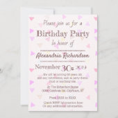 Kawaii Cupcake Harten roze Kaart (Voorkant)