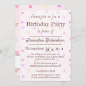 Kawaii Cupcake Harten roze Kaart (Voorkant / Achterkant)