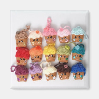 Kawaii cupcake magneet