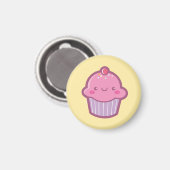Kawaii Cupcake Magneet (Voorkant / Achterkant)