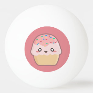 Kawaii cupcake pingpongballen
