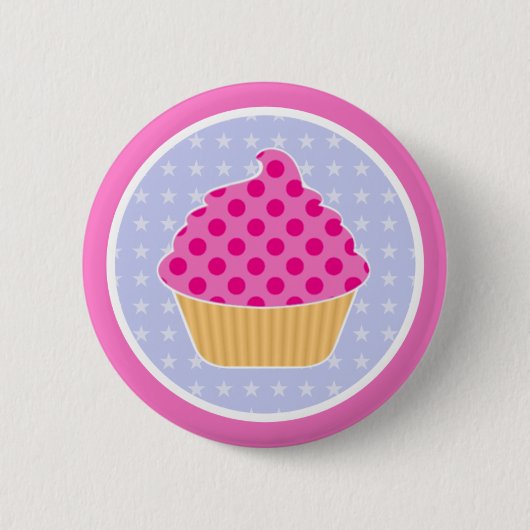 Kawaii Cupcake Ronde Button 5,7 Cm (Voorkant)