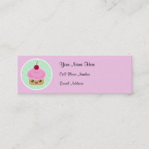 Kawaii Cupcake Skinny Profile Cards Mini Visitekaartje