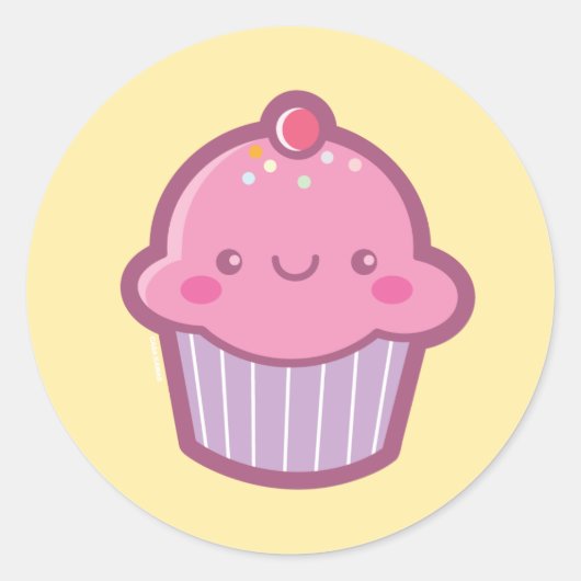 Kawaii Cupcake Stickers (Voorkant)