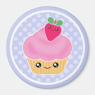 Kawaii Cupcake Strawberry Magnet Magneet