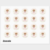 Kawaii Cupcake Zelfgemaakte Cupcake Product Labels (Vel)