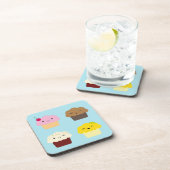 Kawaii Cupcakes Bier Onderzetter (Rechterzijde)