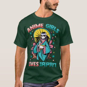 Kawaii Cute Anime Girls houdt van Japan Otaku Mang T-shirt