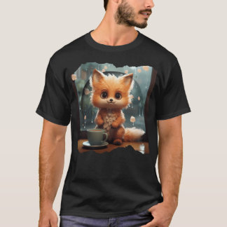 Kawaii Cute Autumn Fox T-shirt