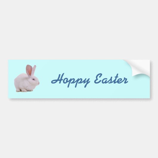 Kawaii Cute Bunny Bumpersticker (Voorkant)
