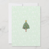 Kawaii Cute Cat & Christmas Tree Invitation (Dos)