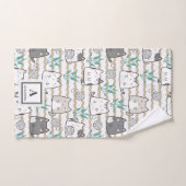 Kawaii Cute Cat Motif (2) (Serviette à main)