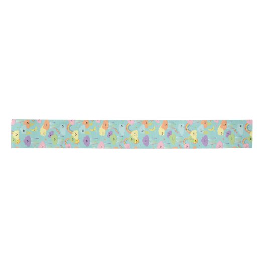 Kawaii Cute Cloud Sun Moon Gender Neutral Pattern Lint (Voorkant)