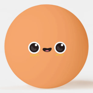 Kawaii Cute Funny Face. Emoji. Emoticon. Pingpongballen