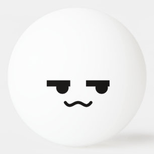 Kawaii Cute Funny Face. Emoji. Emoticon. Pingpongballen