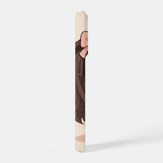 Kawaii Cute Girl iPhone Case (Côté droit)