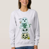 Kawaii Cute Halloween caractères Sweatshirt (Devant)