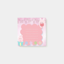 Kawaii Cute Pink Paars Beer Post-it® Notes