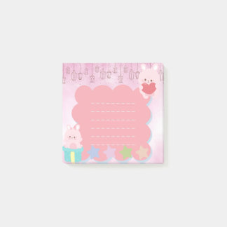 Kawaii Cute Pink Paars Beer Post-it® Notes