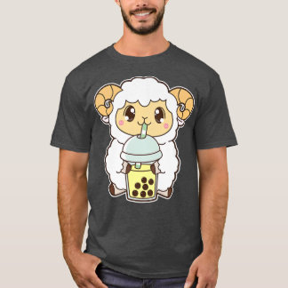 Kawaii Cute Zodiac Boba Goat Banana Bubble Pearl M T-shirt