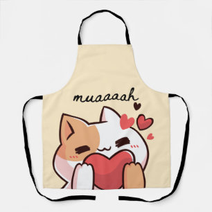Kawaii Cutie Cat Mauh Apron Schort