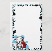Kawaii Dalmatian Stationery (niet-gevoerd) Briefpapier (Voorkant / Achterkant)