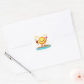 Kawaii Dancing Sun Pool Party Sticker (Envelop)