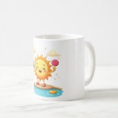 Kawaii Danser Sun Summer Poolside Mug (Devant droit)