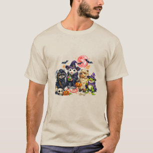 Kawaii Demon Hunter Wasbeer & Vrienden – Griezelen T-shirt
