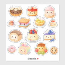 Kawaii Dessert Vinyl Stickers