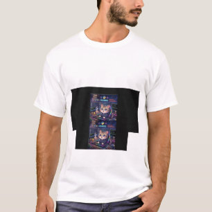 Kawaii Dev Kat Programmeur T-Shirt Mooie Codeer