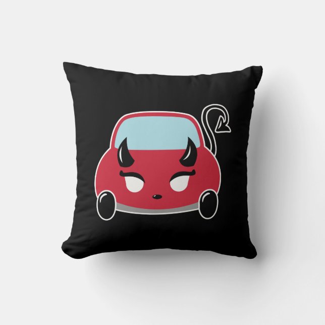 Kawaii Devil Car Kussen (Voorkant)