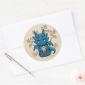 Kawaii Dice Dragon Sticker (Envelop)